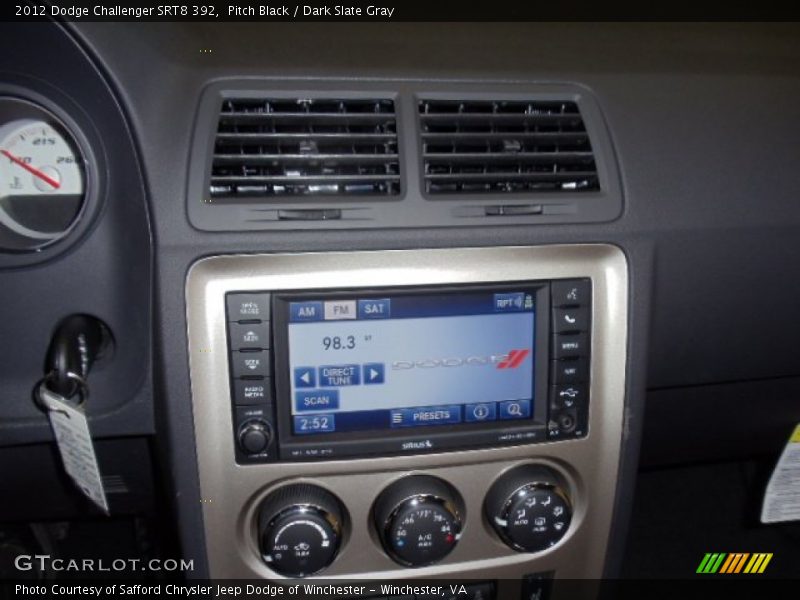Pitch Black / Dark Slate Gray 2012 Dodge Challenger SRT8 392