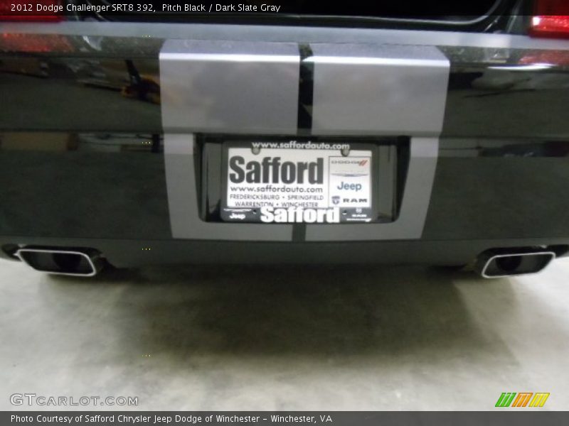 Pitch Black / Dark Slate Gray 2012 Dodge Challenger SRT8 392