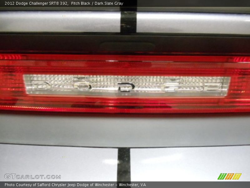 Pitch Black / Dark Slate Gray 2012 Dodge Challenger SRT8 392
