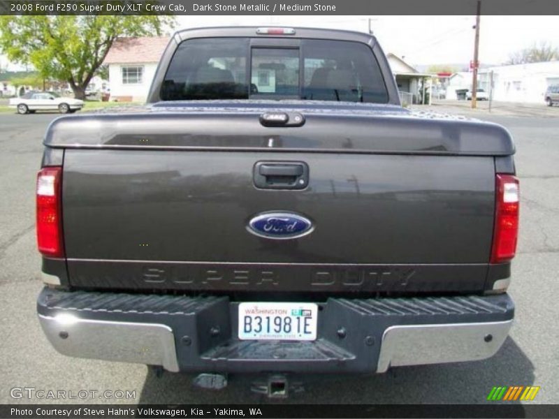 Dark Stone Metallic / Medium Stone 2008 Ford F250 Super Duty XLT Crew Cab