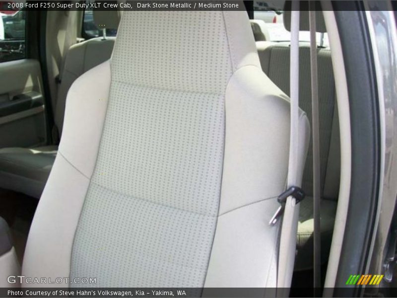 Dark Stone Metallic / Medium Stone 2008 Ford F250 Super Duty XLT Crew Cab