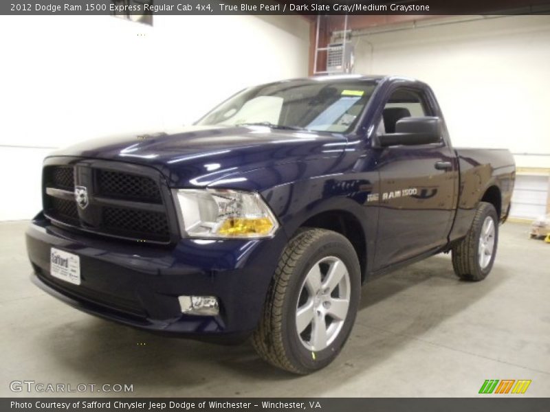 True Blue Pearl / Dark Slate Gray/Medium Graystone 2012 Dodge Ram 1500 Express Regular Cab 4x4