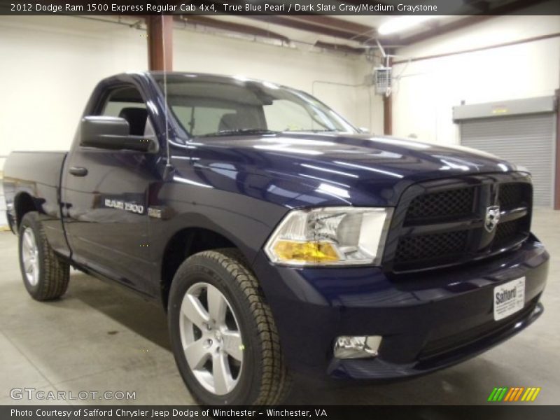 True Blue Pearl / Dark Slate Gray/Medium Graystone 2012 Dodge Ram 1500 Express Regular Cab 4x4