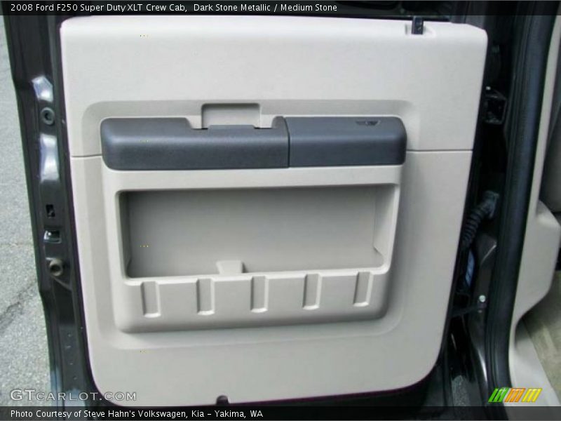 Dark Stone Metallic / Medium Stone 2008 Ford F250 Super Duty XLT Crew Cab