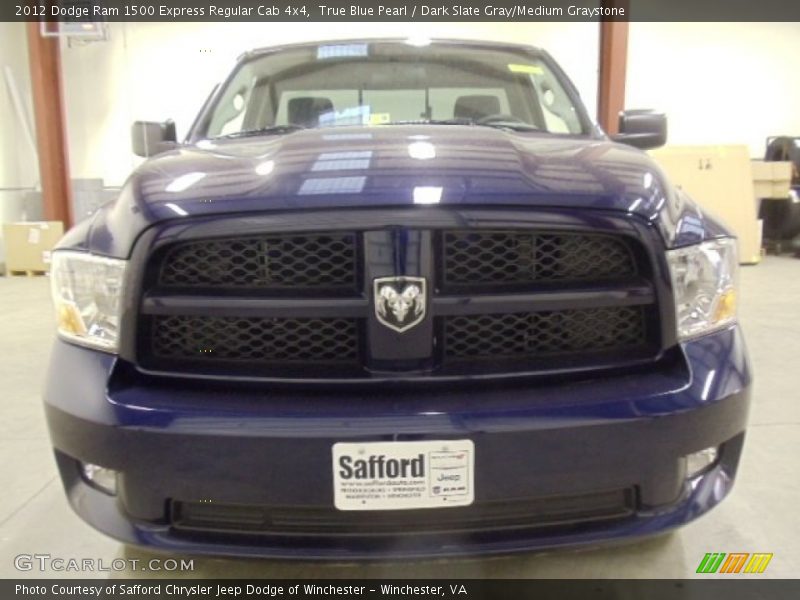 True Blue Pearl / Dark Slate Gray/Medium Graystone 2012 Dodge Ram 1500 Express Regular Cab 4x4