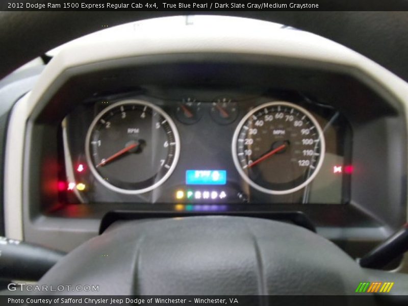 True Blue Pearl / Dark Slate Gray/Medium Graystone 2012 Dodge Ram 1500 Express Regular Cab 4x4