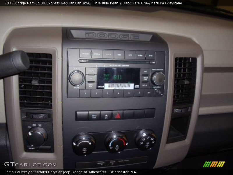 True Blue Pearl / Dark Slate Gray/Medium Graystone 2012 Dodge Ram 1500 Express Regular Cab 4x4