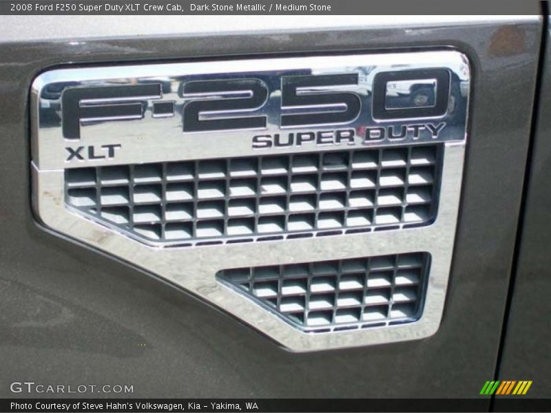 Dark Stone Metallic / Medium Stone 2008 Ford F250 Super Duty XLT Crew Cab
