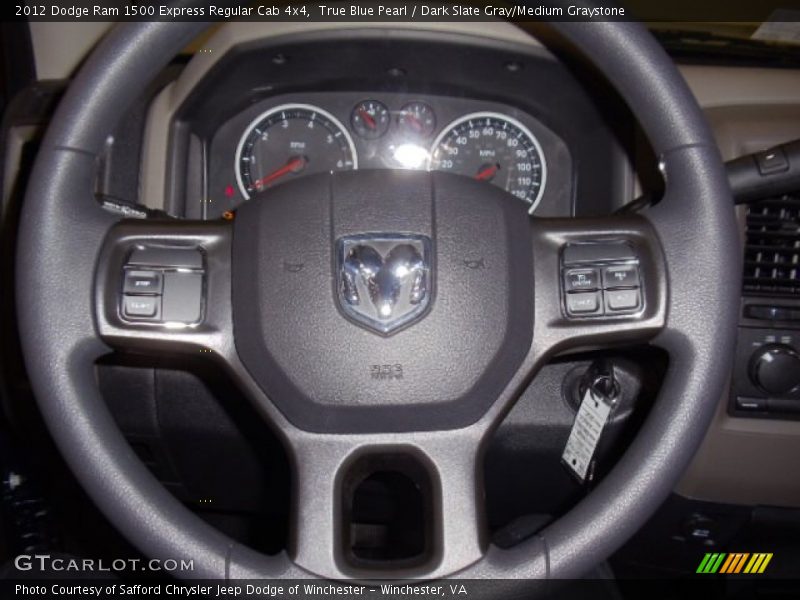 True Blue Pearl / Dark Slate Gray/Medium Graystone 2012 Dodge Ram 1500 Express Regular Cab 4x4