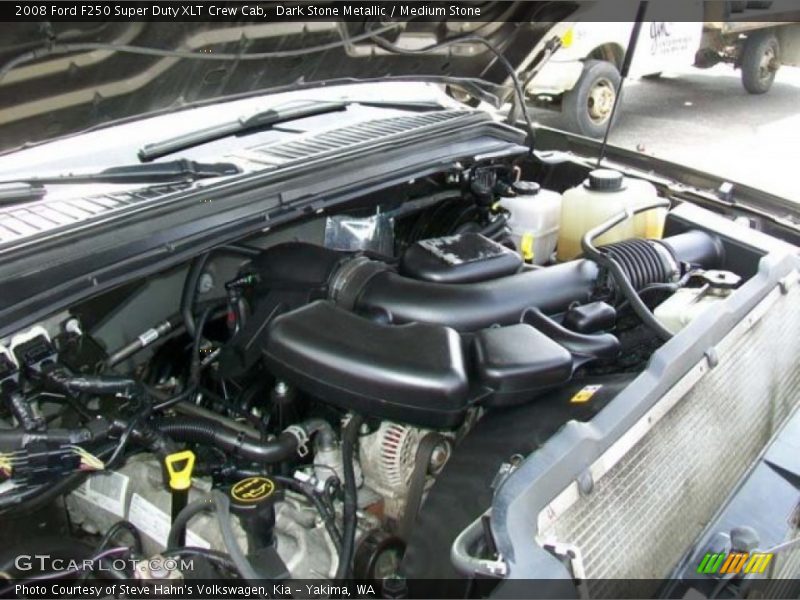 Dark Stone Metallic / Medium Stone 2008 Ford F250 Super Duty XLT Crew Cab