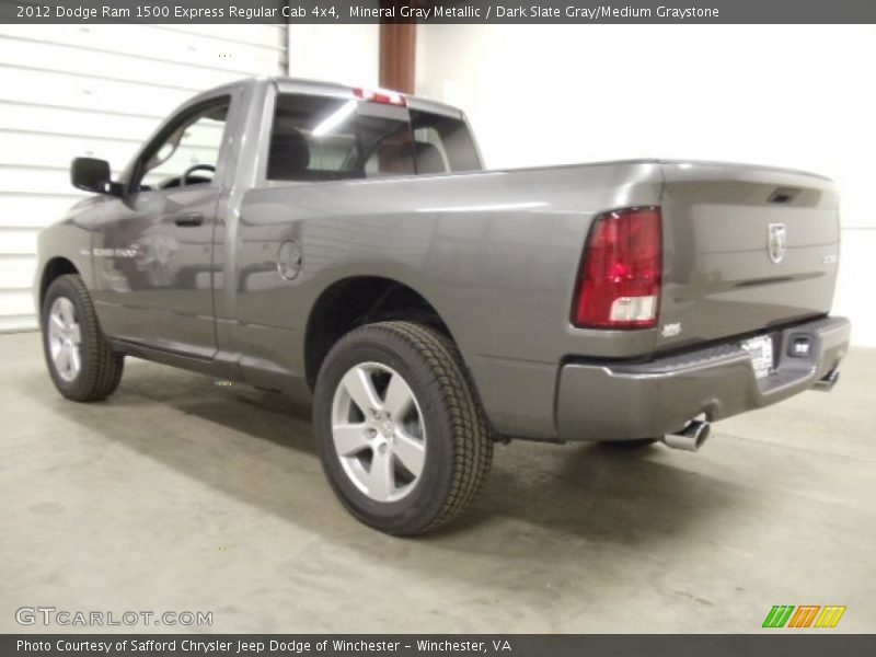 Mineral Gray Metallic / Dark Slate Gray/Medium Graystone 2012 Dodge Ram 1500 Express Regular Cab 4x4
