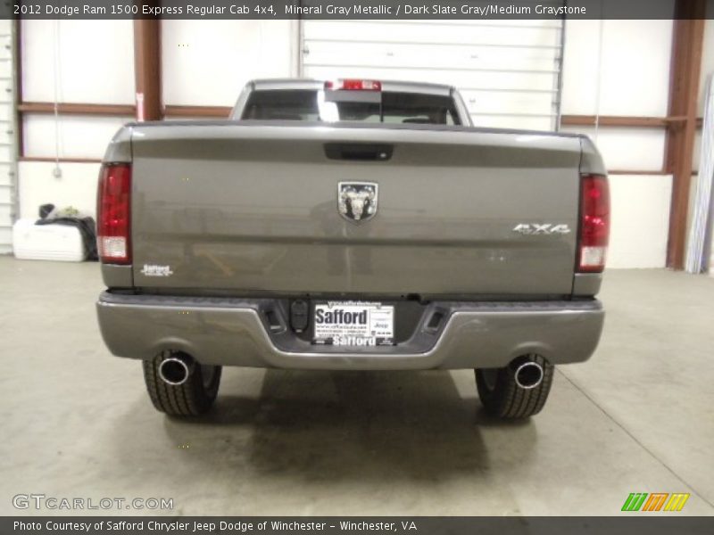 Mineral Gray Metallic / Dark Slate Gray/Medium Graystone 2012 Dodge Ram 1500 Express Regular Cab 4x4
