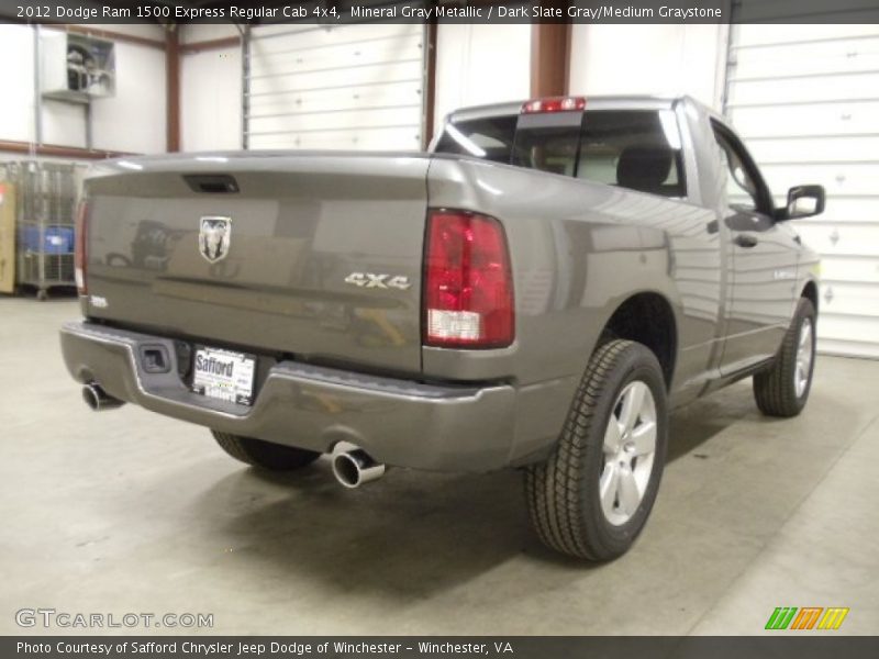 Mineral Gray Metallic / Dark Slate Gray/Medium Graystone 2012 Dodge Ram 1500 Express Regular Cab 4x4