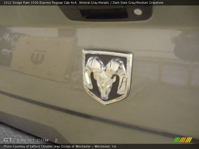 Mineral Gray Metallic / Dark Slate Gray/Medium Graystone 2012 Dodge Ram 1500 Express Regular Cab 4x4