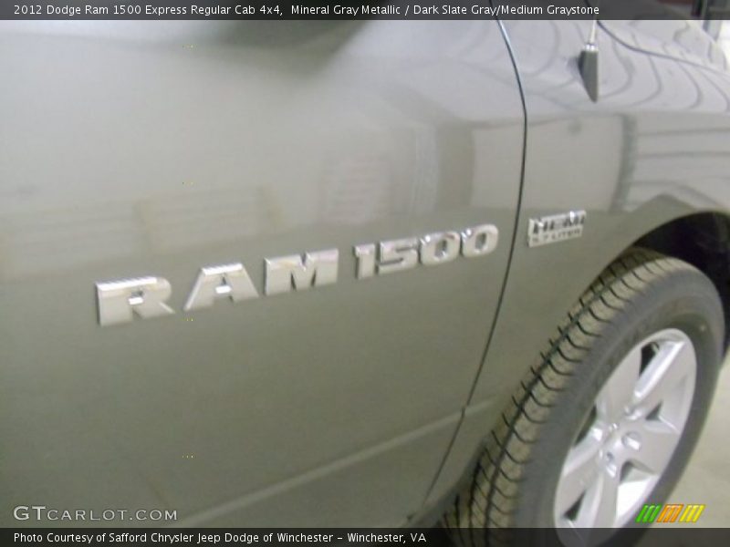 Mineral Gray Metallic / Dark Slate Gray/Medium Graystone 2012 Dodge Ram 1500 Express Regular Cab 4x4