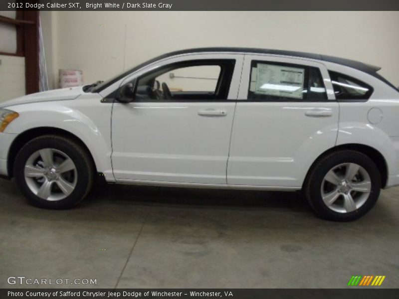 Bright White / Dark Slate Gray 2012 Dodge Caliber SXT