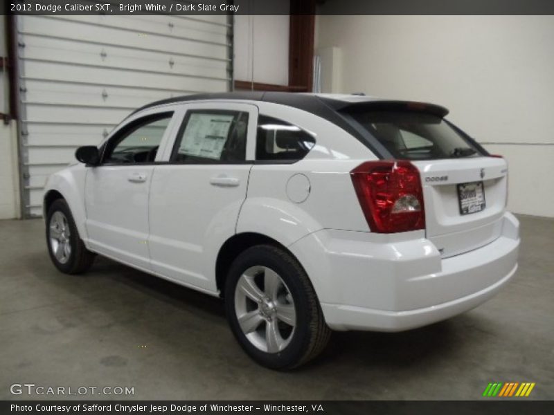 Bright White / Dark Slate Gray 2012 Dodge Caliber SXT