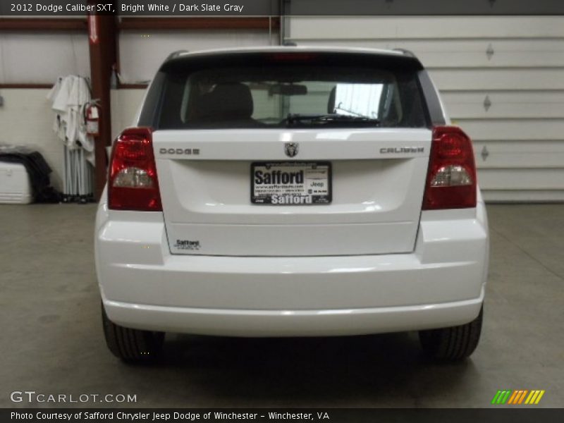 Bright White / Dark Slate Gray 2012 Dodge Caliber SXT