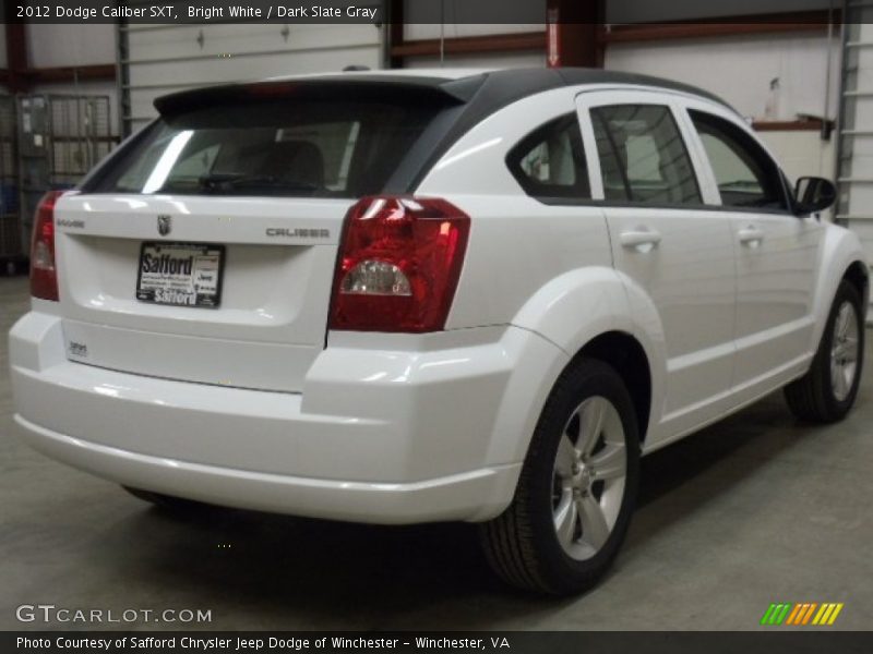 Bright White / Dark Slate Gray 2012 Dodge Caliber SXT