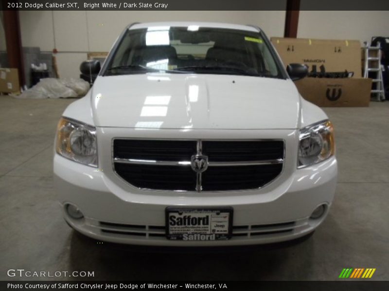 Bright White / Dark Slate Gray 2012 Dodge Caliber SXT