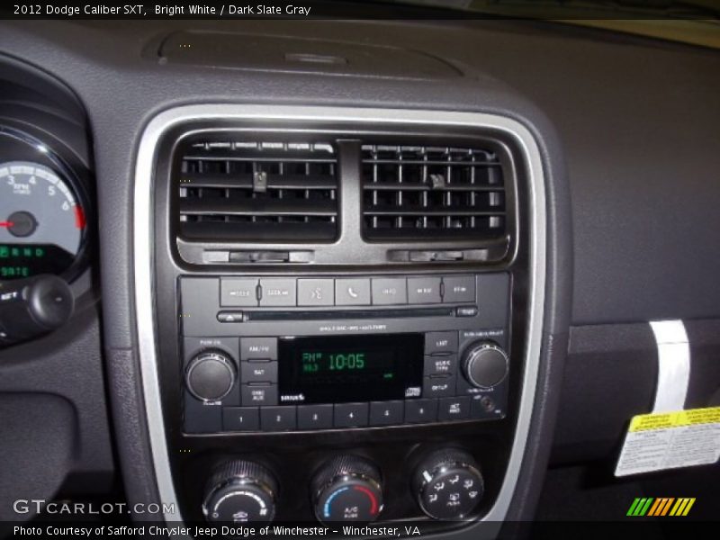Bright White / Dark Slate Gray 2012 Dodge Caliber SXT