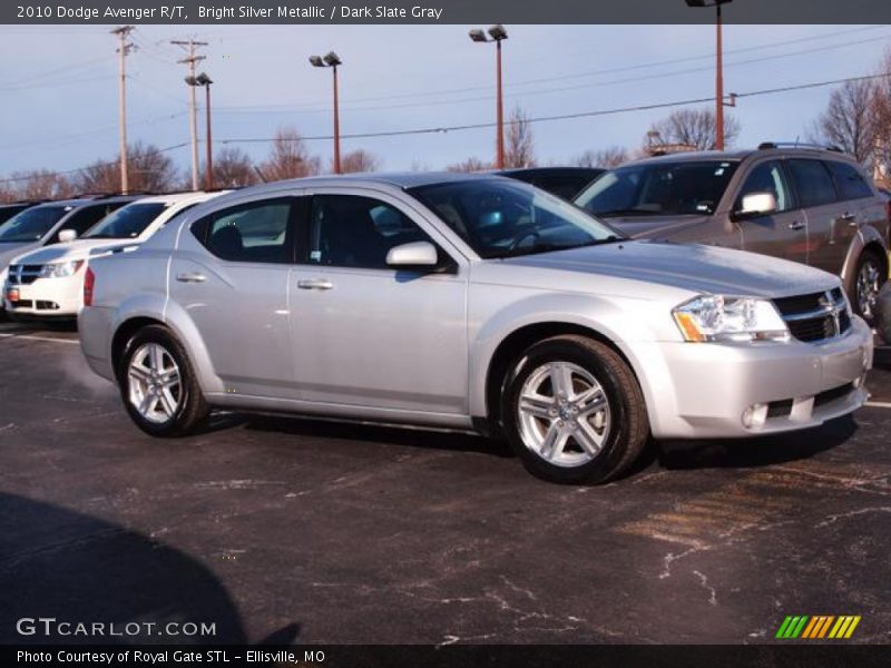 Bright Silver Metallic / Dark Slate Gray 2010 Dodge Avenger R/T