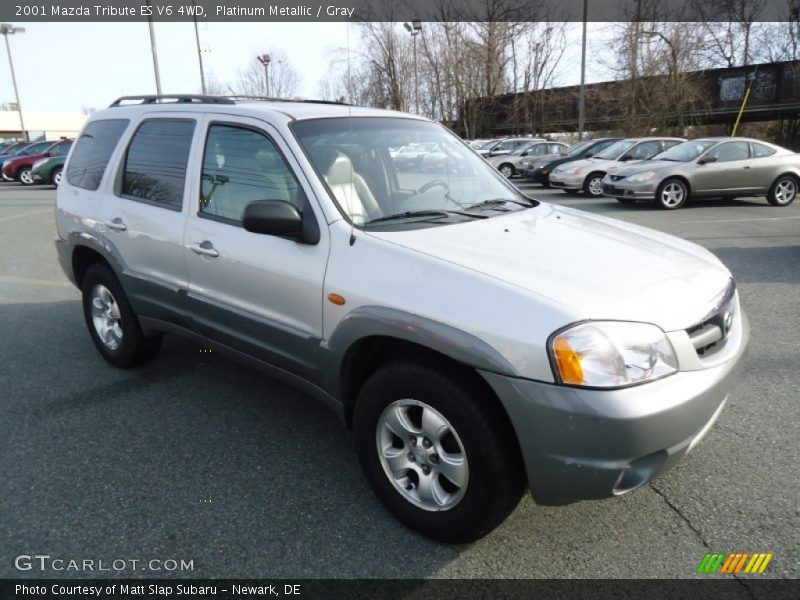 Platinum Metallic / Gray 2001 Mazda Tribute ES V6 4WD
