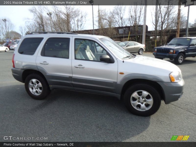 Platinum Metallic / Gray 2001 Mazda Tribute ES V6 4WD