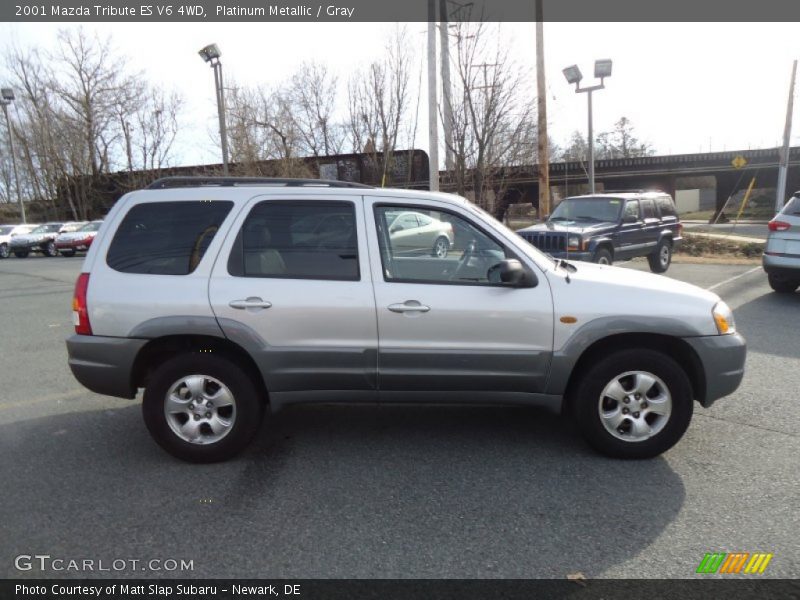 Platinum Metallic / Gray 2001 Mazda Tribute ES V6 4WD