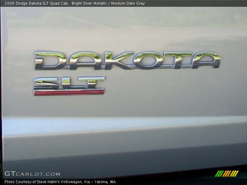 Bright Silver Metallic / Medium Slate Gray 2006 Dodge Dakota SLT Quad Cab