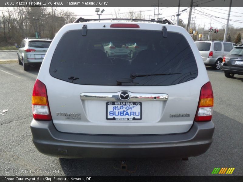 Platinum Metallic / Gray 2001 Mazda Tribute ES V6 4WD