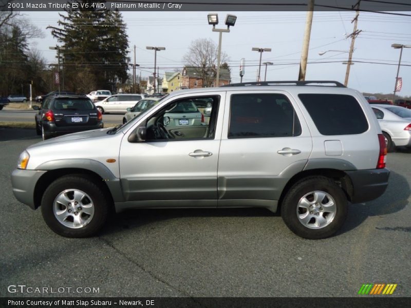 Platinum Metallic / Gray 2001 Mazda Tribute ES V6 4WD