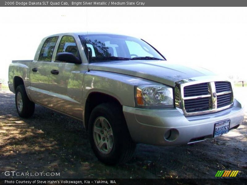 Bright Silver Metallic / Medium Slate Gray 2006 Dodge Dakota SLT Quad Cab