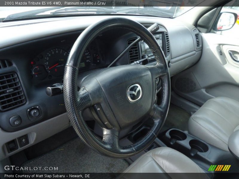 Platinum Metallic / Gray 2001 Mazda Tribute ES V6 4WD