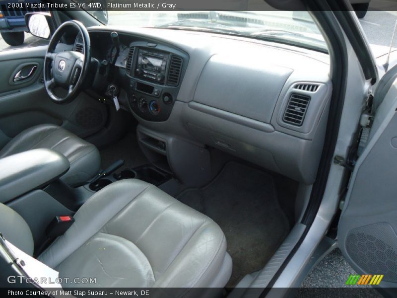 Platinum Metallic / Gray 2001 Mazda Tribute ES V6 4WD