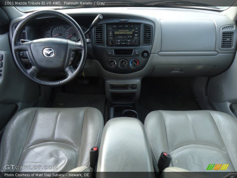 Platinum Metallic / Gray 2001 Mazda Tribute ES V6 4WD