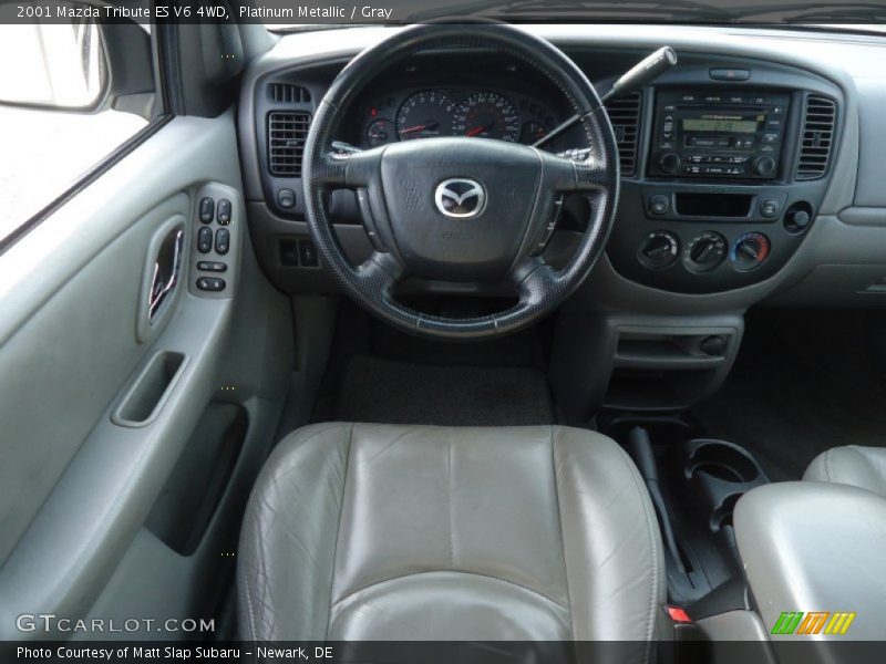 Platinum Metallic / Gray 2001 Mazda Tribute ES V6 4WD