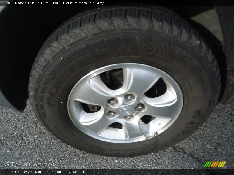 Platinum Metallic / Gray 2001 Mazda Tribute ES V6 4WD