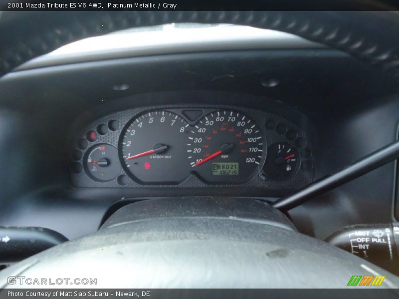 Platinum Metallic / Gray 2001 Mazda Tribute ES V6 4WD