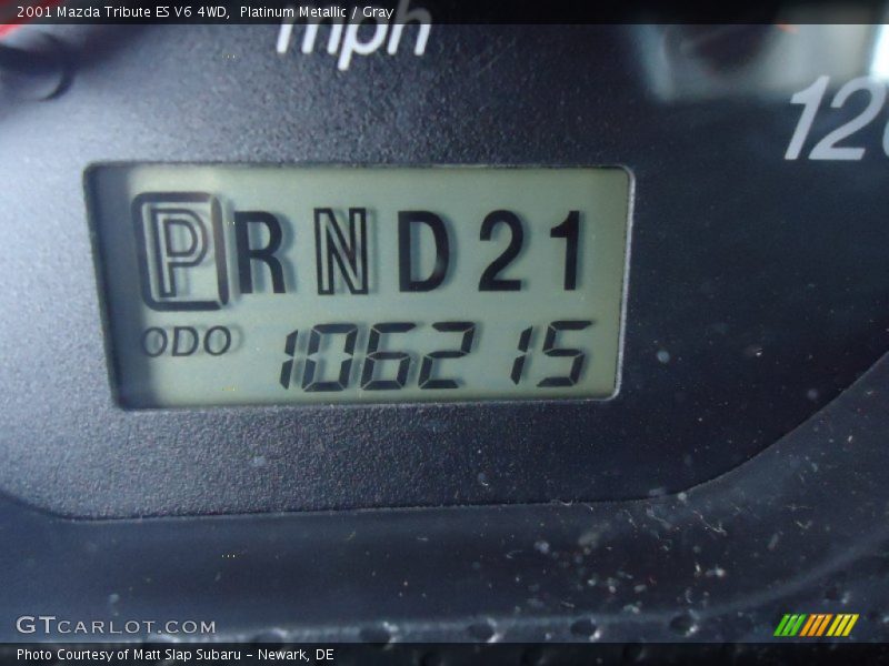 Platinum Metallic / Gray 2001 Mazda Tribute ES V6 4WD