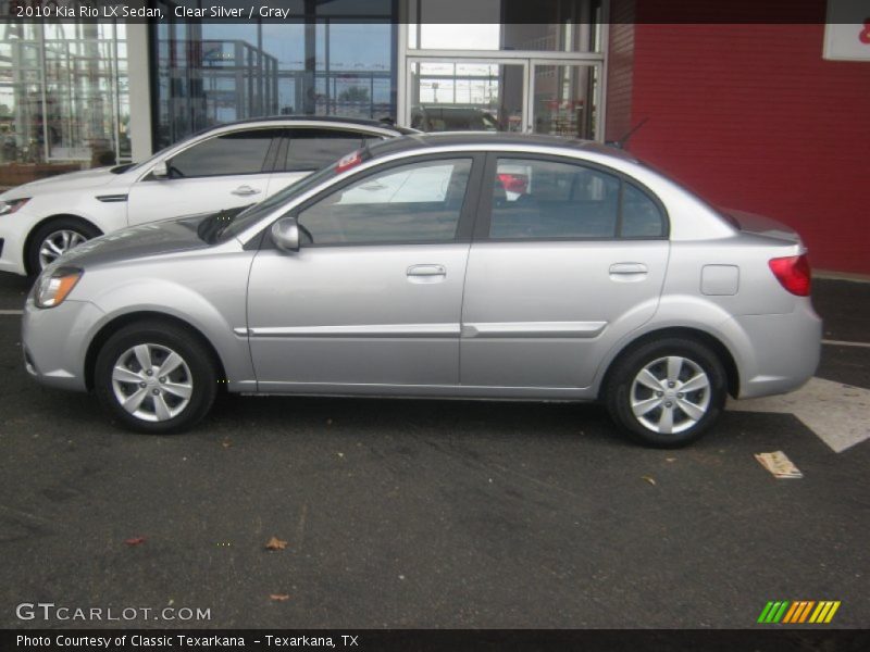 Clear Silver / Gray 2010 Kia Rio LX Sedan