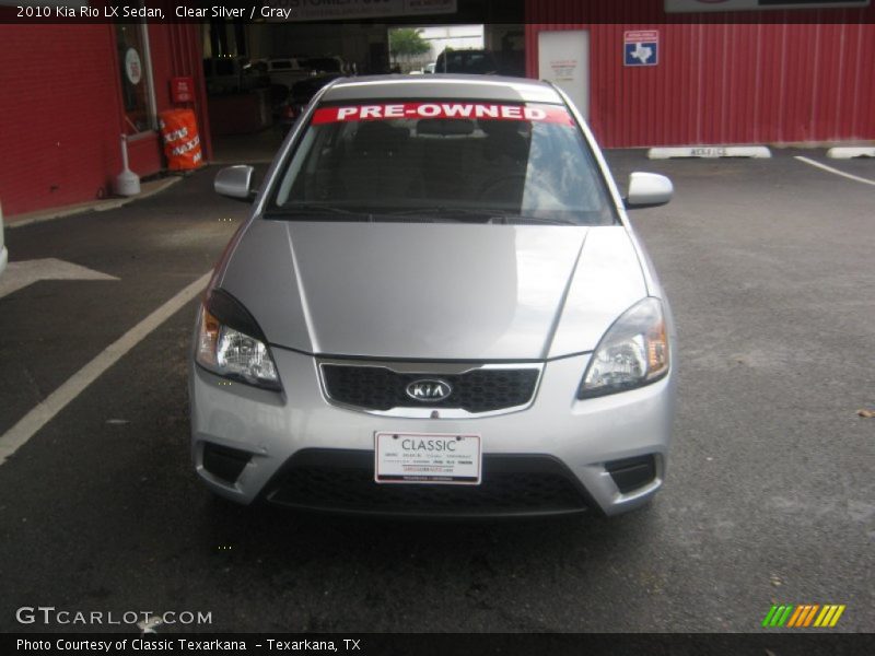 Clear Silver / Gray 2010 Kia Rio LX Sedan