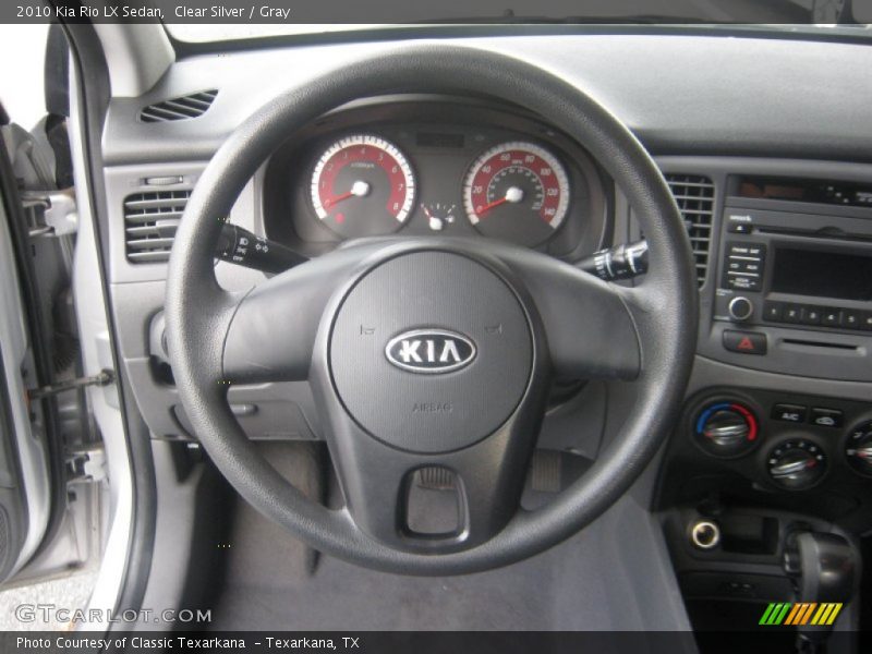 Clear Silver / Gray 2010 Kia Rio LX Sedan
