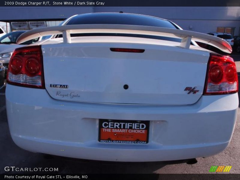 Stone White / Dark Slate Gray 2009 Dodge Charger R/T