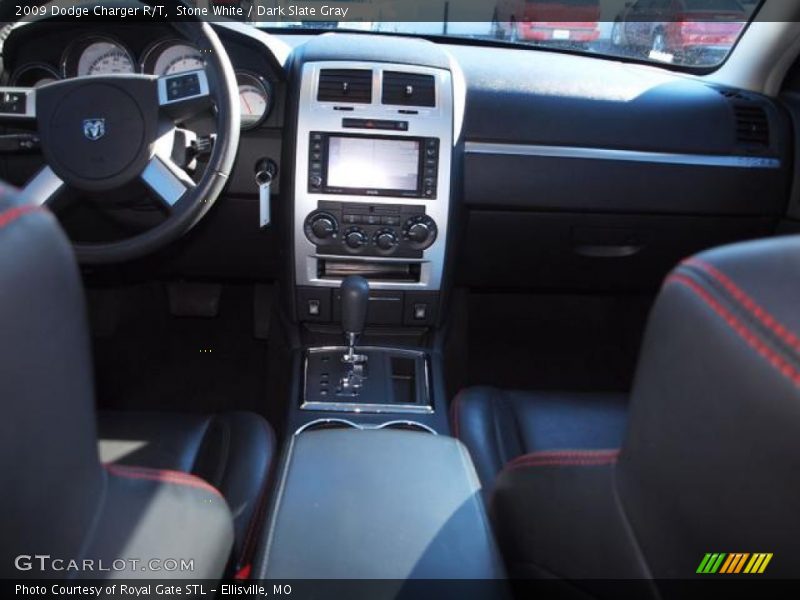 Stone White / Dark Slate Gray 2009 Dodge Charger R/T