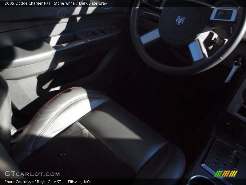 Stone White / Dark Slate Gray 2009 Dodge Charger R/T