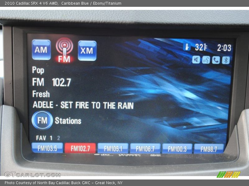 Caribbean Blue / Ebony/Titanium 2010 Cadillac SRX 4 V6 AWD