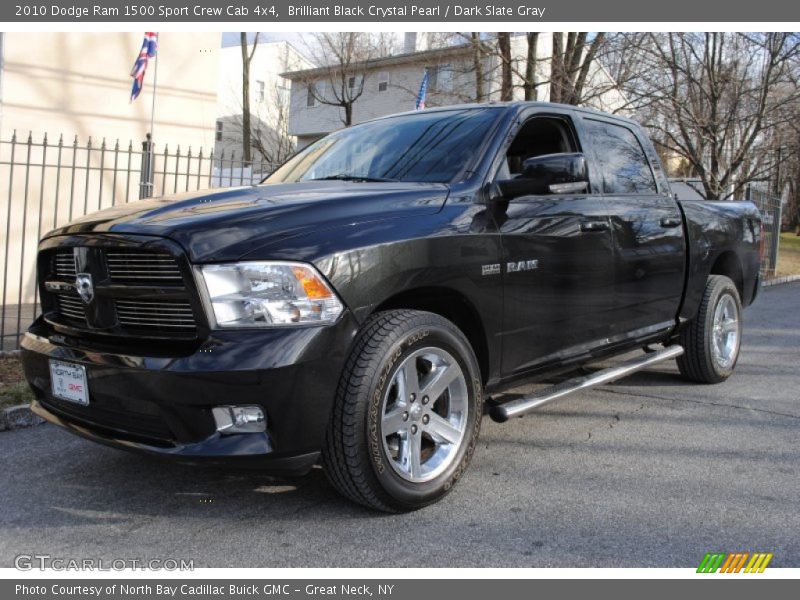 Brilliant Black Crystal Pearl / Dark Slate Gray 2010 Dodge Ram 1500 Sport Crew Cab 4x4