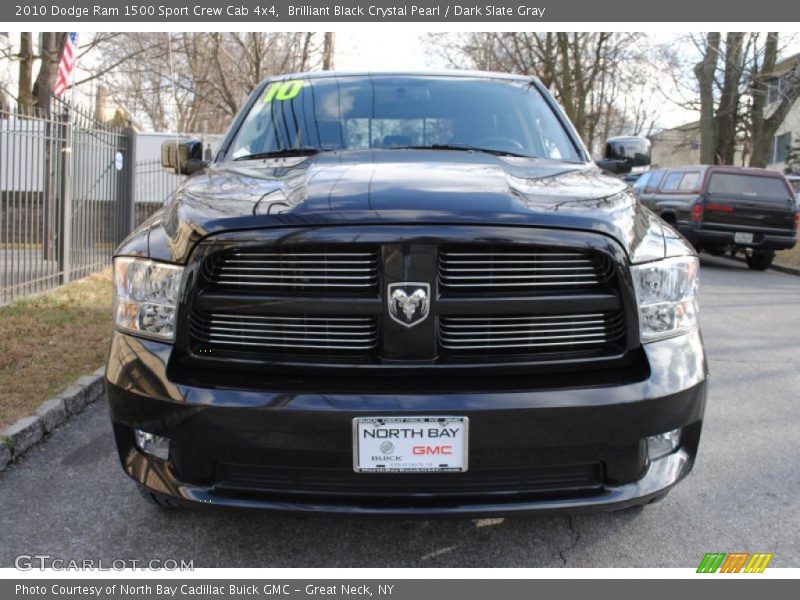 Brilliant Black Crystal Pearl / Dark Slate Gray 2010 Dodge Ram 1500 Sport Crew Cab 4x4