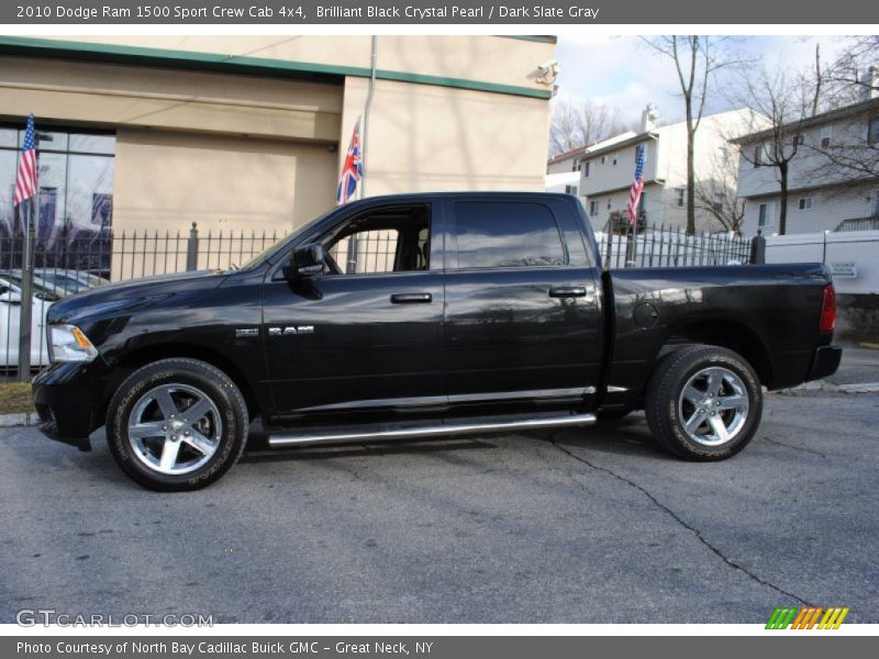  2010 Ram 1500 Sport Crew Cab 4x4 Brilliant Black Crystal Pearl